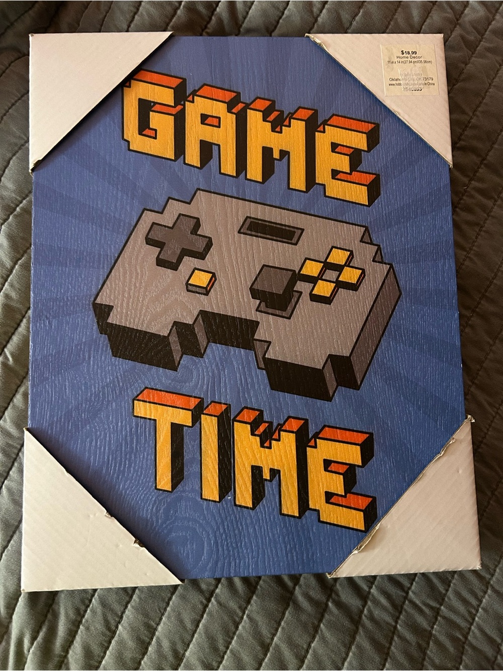 “Game Time” Retro Controller Wall Art